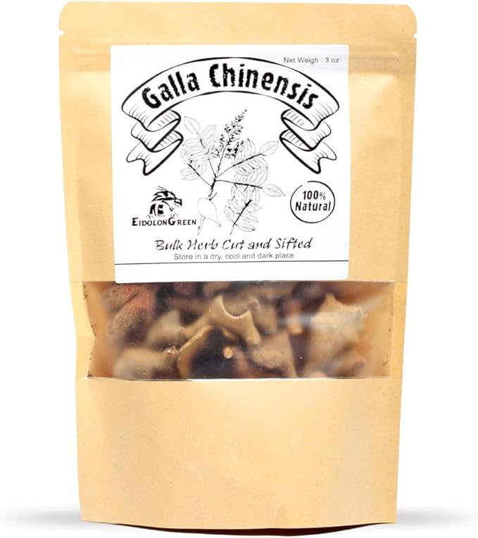 Galla Chinensis (Galls of Rhus chinensis/Melaphis Chinensis/Rhus chinensis/Wubeizi/五倍子/오배자) Dried Bulk Herb 3Oz (88g)