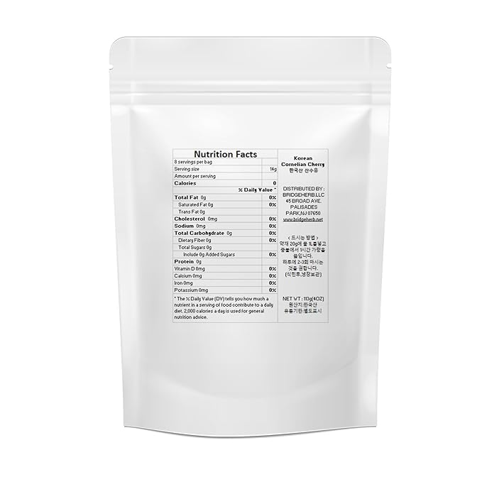 Cornelian Cherry Dogwood (Cornus officinalis) (한국산 산수유) – Authentic Korean Herbal Fruit Tea | Natural Wellness &amp Vitality Support | Traditional Medicinal Herb from Korea | 4oz/113g Dried Fruit