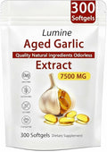 LUMINE Aged Garlic ExtractPrimus Aged GarlicExtract 300 Count 7500mg Odorless Organic Garlic SupplementElare Aged Garlic