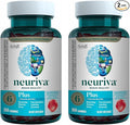 NEURIVA Plus Brain Supplement for Memory Focus &amp Concentration + Cognitive Function with Nootropics Phosphatidylserine and Neurofactor VIT B6 &amp B12 Strawberry Flavor 50 Gummies (2 Pack)