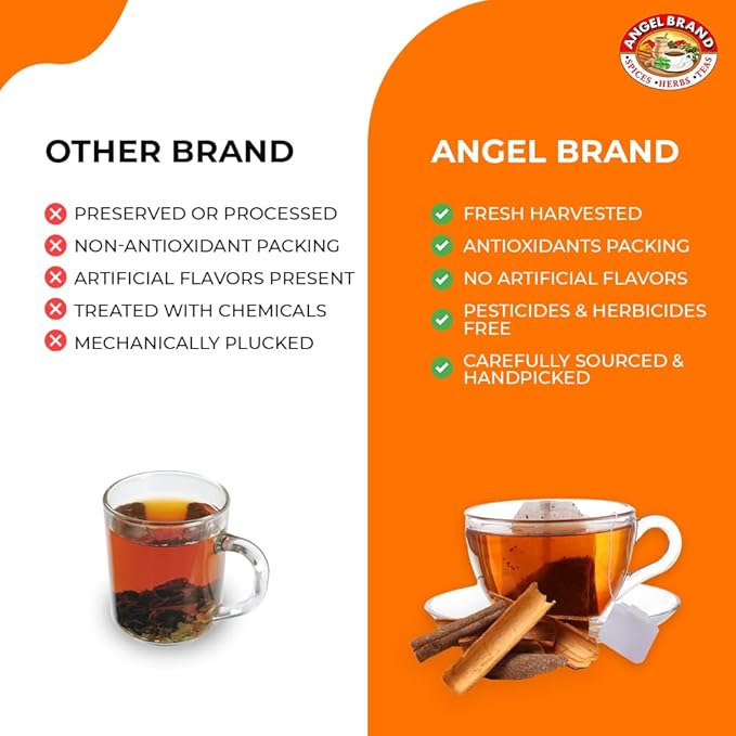 Angel Brand Mauby Bark Tea Bags 20 Pack of 3 – Herbal Mauby Tea for Digestion &amp