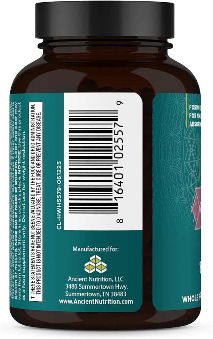 Ancient Nutrition Women's Hormones Helps Reduce Stress Supports Energy Hormone Balance Gluten Free Paleo and Keto Friendly 60 Capsules
