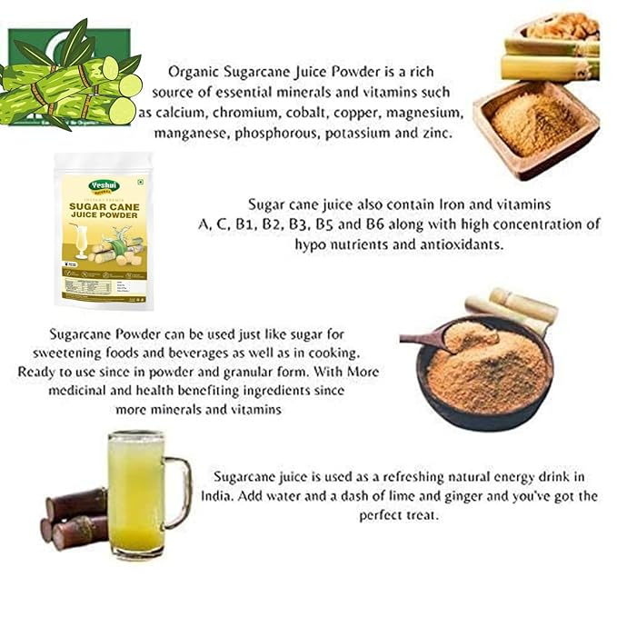 Yeshvi NATURAL Spicy Guava Powder &amp Kokum Jamun Fruit Juice Powder With Sugarcane Juice Powder Combo Pack Instant Drink Mix Powder Drink 300gm