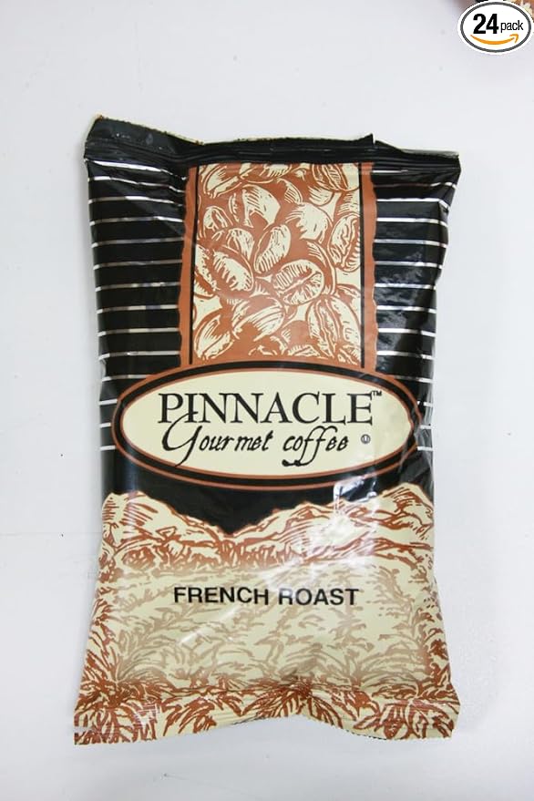 Pinnacle Flavored Ground Coffee 24/2.25 oz packets (French Roast)