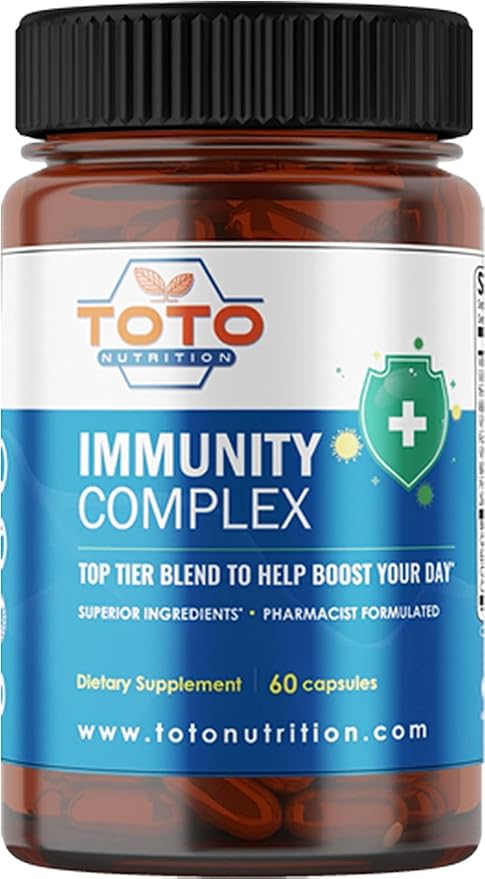 Immunity Support Booster with Vitamin C D Elderberry Echinacea Zinc Quercetin Curcumin Ginger B Vitamins Supplement Vegan Gluten Free No Gelatin