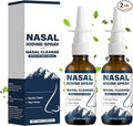 2PCS Iodine Nasal Spray - Cleanses &amp Refreshes Your Nasal Passages -100% Natural Mineral Formula with Iodine &amp Fulvic Acid - Fine Mist Mist Non-Medicated Nasal Iodine Spray for Daily Hygiene &