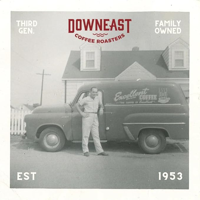 Downeast Coffee Roasters Whole Bean Coffee - 100% Colombian Medium Roast 100% Arabica Coffee - Dark Chocolate and Ripe Fruit Notes - Select Central and South American Highlands (2lb Bag)