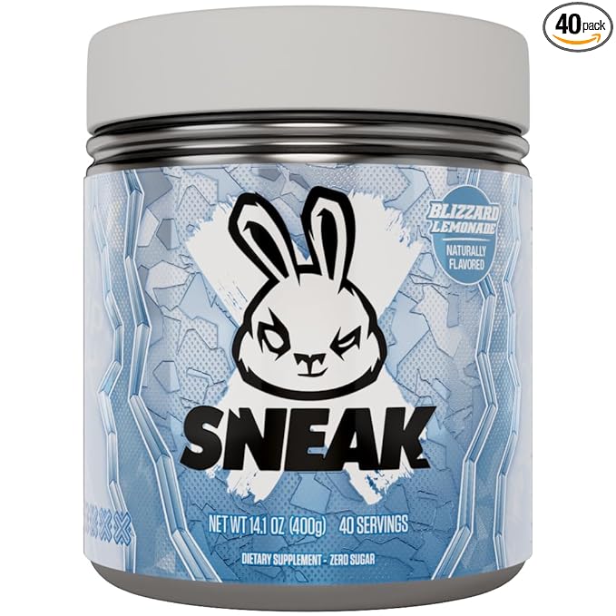 SNEAK Energy Drink Powder | Blizzard Lemonade | No Sugar. No Nasties. Just Natural Caffeine Focus-Boosting Nootropics | 40 Servings
