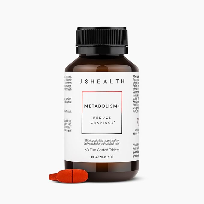 JSHealth Vitamins Metabolism+ Formula Healthy Natural Energy Support Metabolism Maintenance Supplement (60 Capsules)