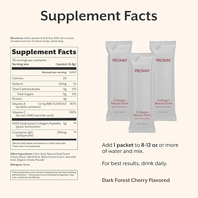 ProMix Nutrition Collagen Beauty Elixir (30 Sticks)
