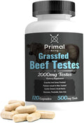 Primal Being Grassfed Beef Testes Capsules – Nutrient-Dense Beef Organ Supplement for Men New Zealand Sourced 120 Capsules