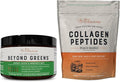 Live Conscious Beyond Greens &amp Collagen Peptides Peach Mango| Mushroom Coffee Alternative Low Caffeine + Hair Skin Nail and Joint Support