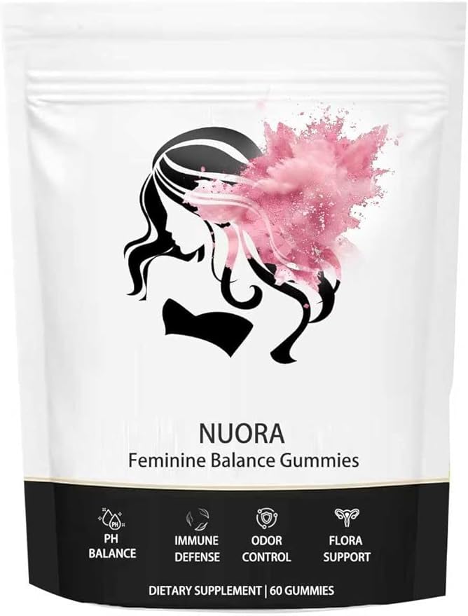 Feminine Balance Gummies for Women’sPremium Feminine Balance Gummies Vegan Hawaiian Pineapple pH Balance Flora and Immune Support 60 Count