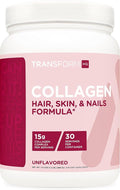 TransformHQ Beauty Collagen (30 Servings) Unflavored - Hair Skin &amp Nails Formula