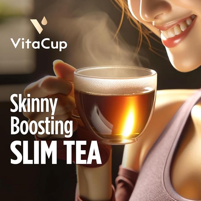 VitaCup Slim Instant Tea Packets For Diet Support Oolong tea w/B Vitamins Garcinia Inulin &amp Acai On-the-go Instant Sticks 24 Ct