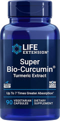 Life Extension Super Bio-Curcumin Turmeric Extract 400mg 90 Veg Caps - Vegetarian Capsules - Non-GMO - Highly Absorbable