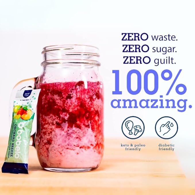 BOBELO CARBONATION Flavor Packets - Trial Pack 3 of Each Flavor Pineapple Coconut Mountain Berries Lavender Lemonade &amp Orchard Breeze Self Carbonating Hydration Electrolyte Drink Mix Real Fr