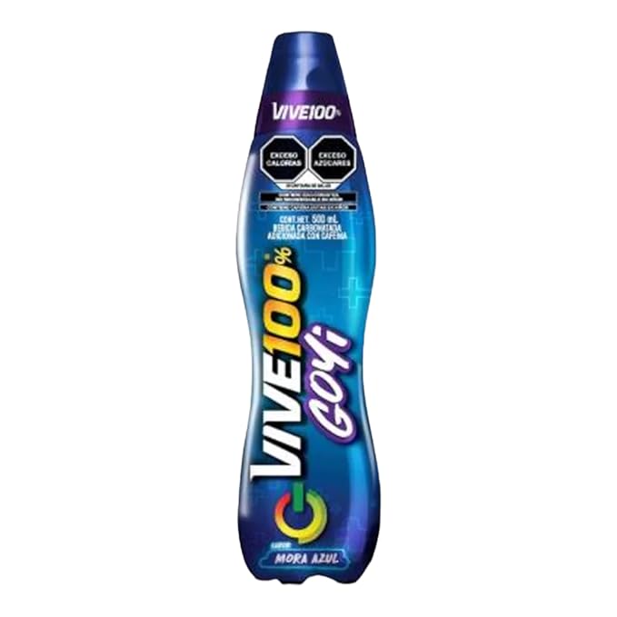 Vive 100% - (6 Pack) 16.9 fl oz - Made In Mexico (Mora Azul)
