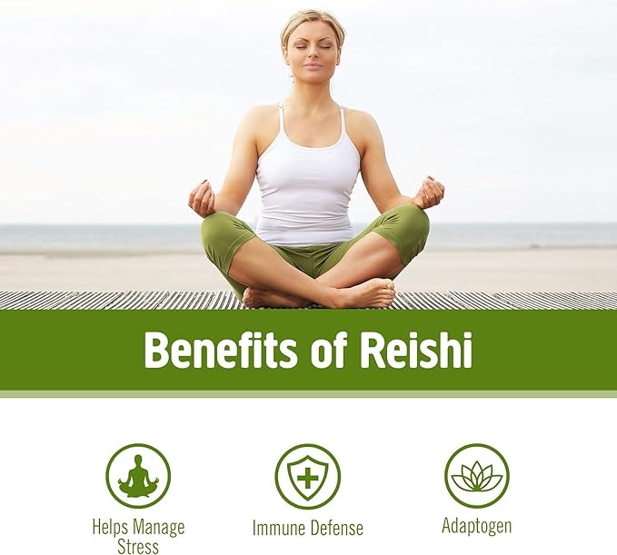 OM MUSHROOM SUPERFOOD Reishi Organic Mushroom Powder 3.5 Ounce 50 Servings Adaptogen Stress &amp Immune Support Superfood Mushroom Supplement