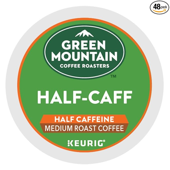 Green Mountain Coffee Half-Caff 48 K-Cups for Keurig Brewers (Packaging May Vary)