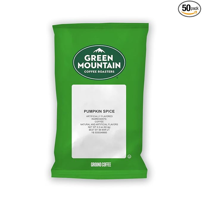 Green Mountain Coffee Roasters Pumpkin Spice Keurig Fractional Packs 50 Count 2.2 oz.