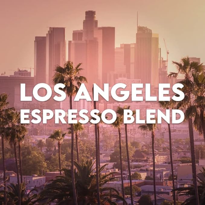 Espresso Light Roast Los Angeles Blend Whole Bean Fresh Roasted 16-ounce