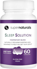 Health Sleep Solution Sleep Supplement for Adults Magnesium and Melatonin for Sleep Provides Natural Sleep Support Vegan Ingredients Gluten-Free Magnesium Sleep Supplement 60 Capsules