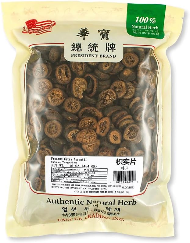 Chinese Herbal Fructus Aurantii Immaturus Immature Bitter Orange Zhi Shi 枳实 (16oz)