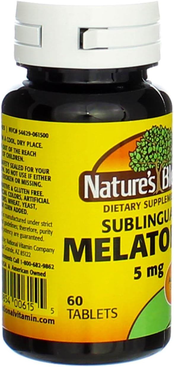 Nature's Blend Melatonin 5 mg - 60 Tablets Pack of 5