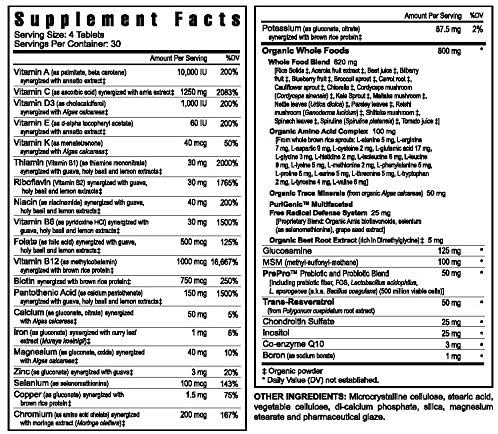 Youngevity Beyond Tangy Tangerine 2.0 Multi-Vitamin &amp Mineral Complex - Made with Natural &amp Whole Foods | 160000 ORAC | 120 Tablets - 3-Pack