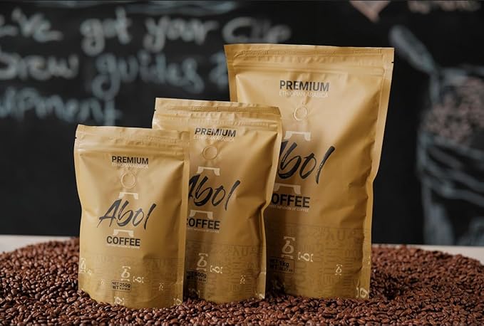 Abol Coffee Premium Ethiopian Arabica Ground Coffee First Infusion 500g Gold Package
