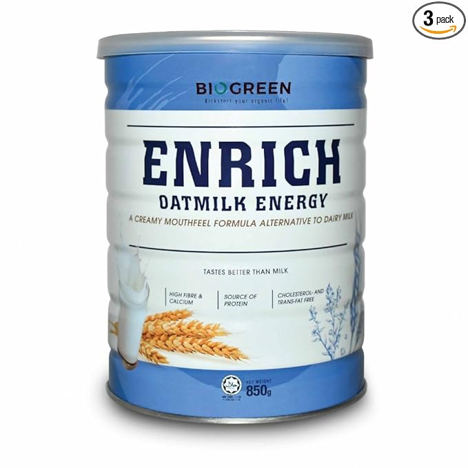 Biogreen Enrich Oatmilk Energy 850g (3 Count)
