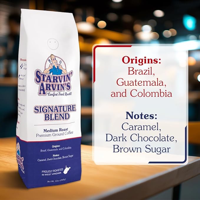 Starvin' Arvin's Signature Blend Premium Ground Coffee 12 oz