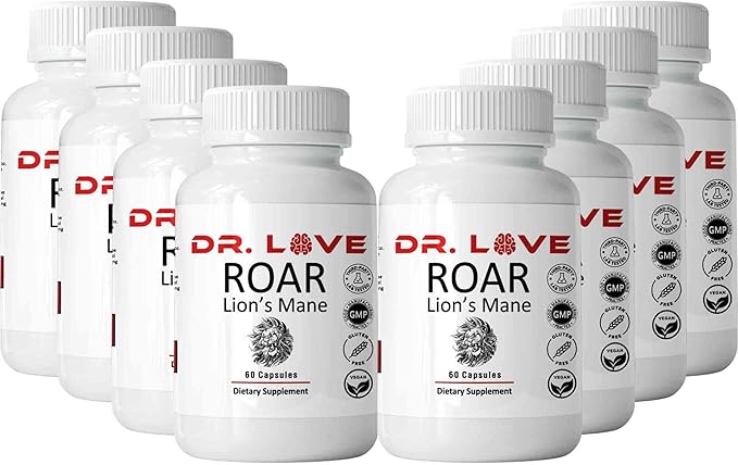 Dr Loves Roar Lions Mane Supplement 60 Capsules (8)