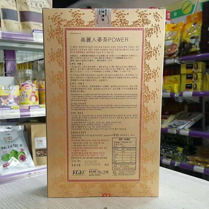 Ginseng TeaGinseng Tea BagsGinseng Tea OrganicGinseng Tea Loose LeafGinseng Tea Bags OrganicGinseng Tea for MenOriginal Korean Ginseng TeaSouth Korea ImportMade in Korea (50 Packets*3g)