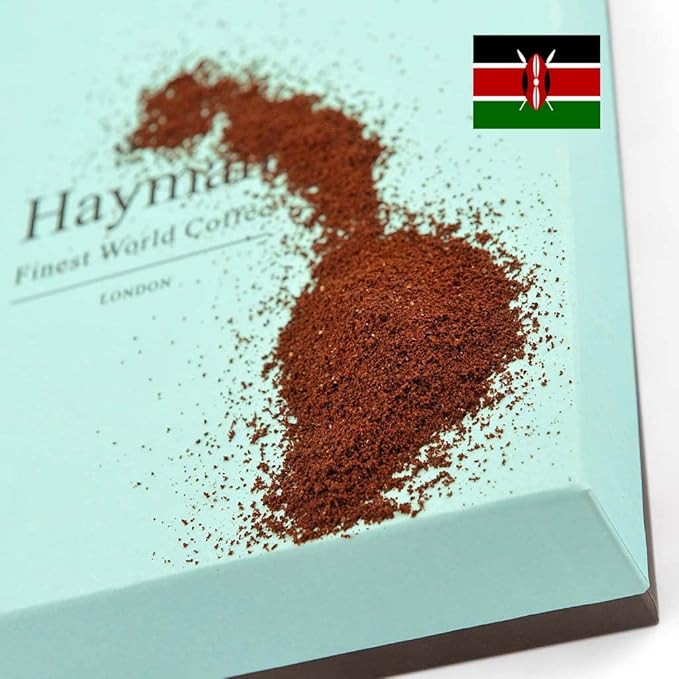 Hayman 100% Kenya Kamwangi AA Kirinyaga Specialty Coffee Ground Medium Roast 16oz | Fresh Roasted Kenyan Coffee