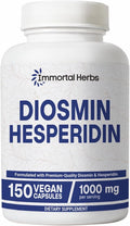 Diosmin Hesperidin 1000mg Complex 150 Capsules Citrus Bioflavonoids Rich Fruit Extract 100% Vegetarian Non-GMO &amp Gluten Free Diosmin Supplement with Max Strength
