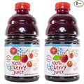 Cherry Bay Orchards Tart Cherry Juice 32 oz Bottle 2 pack - 100% Natural Cherry Juice Not From Concentrate - All natural ingredients gluten free non GMO Kosher certified no preservatives no adde
