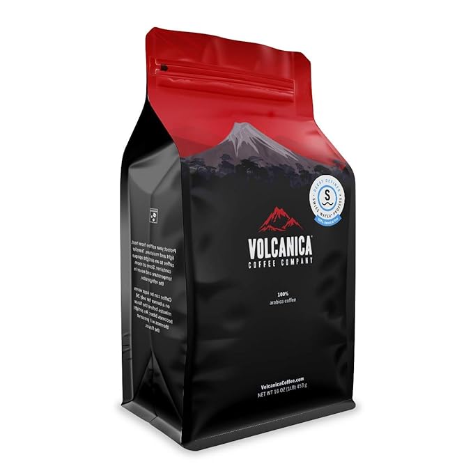Jamaican Rum French Vanilla Flavored Decaf Coffee Ground Fresh Roasted 16-ounce