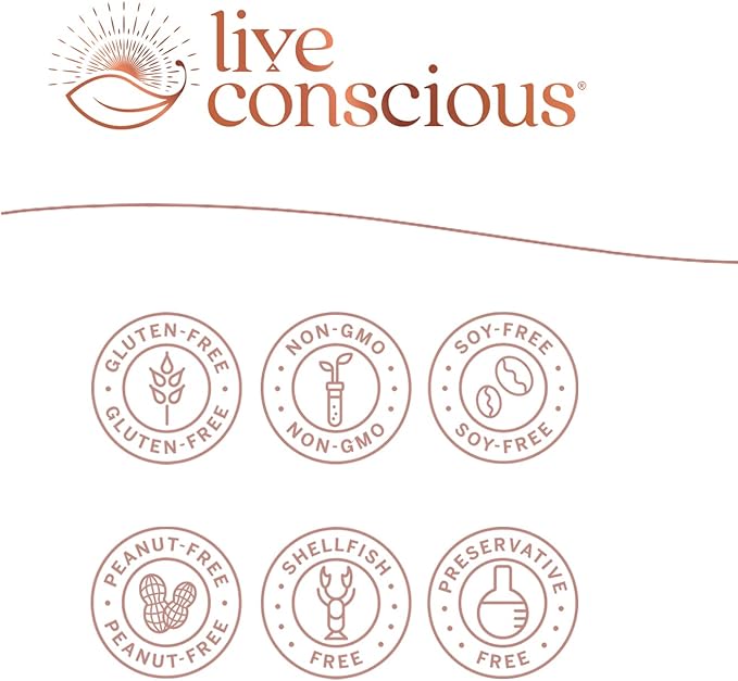 Live Conscious KSM-66 Ashwagandha Supplement w/L Theanine &amp AlphaWave - ZenWell Everyday Stress Relief Cognitive Brain Health - Ashwagandha for Men &amp Women - 60 Capsules