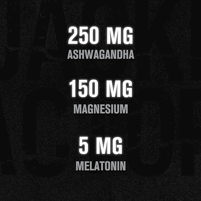 Jacked Factory Build PM Night Time Muscle Builder &amp Sleep Aid - Post Workout Recovery &amp Sleep Support Supplement w/VitaCherry Tart Cherry Ashwagandha &amp Melatonin - 60 Natural Veggie Pill