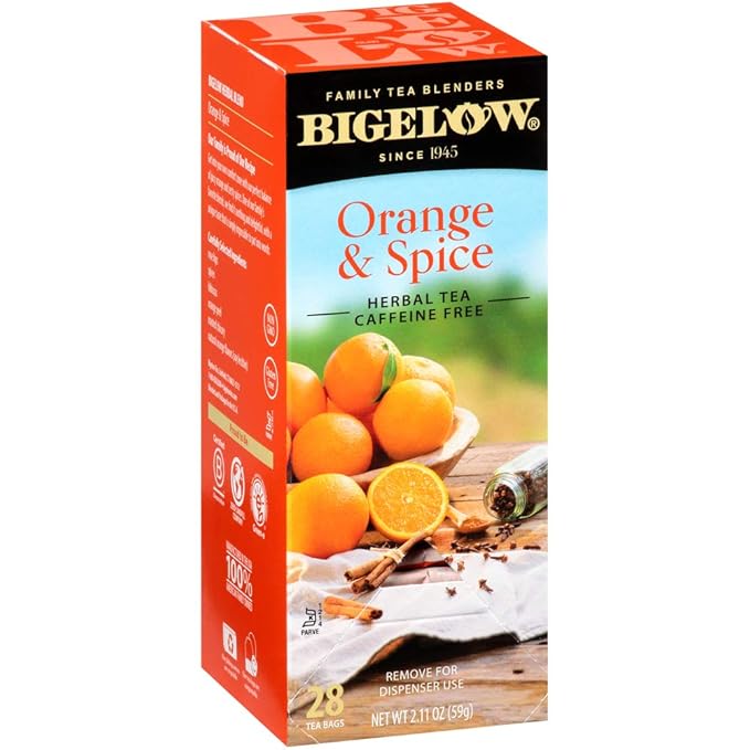 Bigelow Orange Spice Tea 28 Count (Pack of 6)
