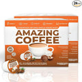 Superfoods Company Amazing Coffee- 12 Natural Superfoods - French Roast - Weight Loss &amp Brain Boost - Gluten Free Non-GMO Sugar Free Vegan &amp Keto Friendly [48 Pods] [Cocoa]