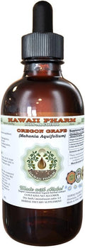 Hawaii Pharm Oregon Grape Alcohol-Free Liquid Extract Oregon Grape (Mahonia aquifolium) Dried Root Glycerite Natural Herbal Supplement USA 4 fl.oz