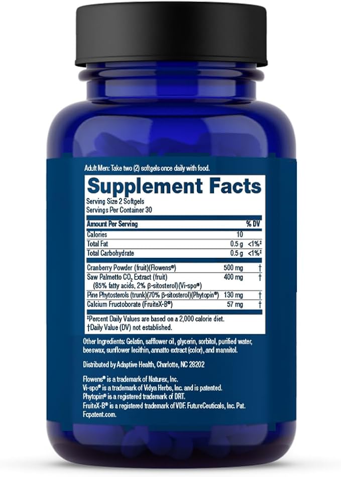 SUPER BETA PROSTATE Max - Advanced Saw Palmetto Prostate Support Supplement for Men's Health 60ct