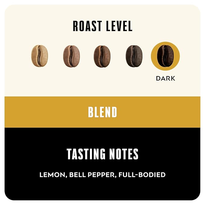 BLK &amp Bold Whole Bean Coffee Espresso Dark Roast 100% Arabica Coffee Beans Bold Heavy Body with Smooth Toasty Finish Fresh Roasted Coffee for Espresso Machine Drip French Press &amp Cold Br