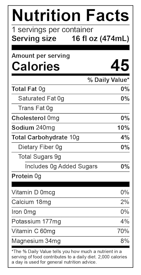 12pack - Wynz Tropical Punch Hydrater Youth Hydration Sports Drink 30.51% Fruit Juice Coconut Water Monk Fruit &amp Filtered Water 16 oz Single Serve Bottle