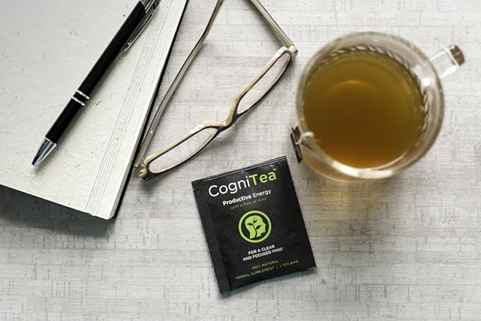 CogniTea Productive Energy Tea for Mental Clarity and Focus made with L-Theanine 20 Count