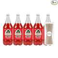Jarritos Fruit Punch Mexican Soft Soda Drink 1.5 Lt Plastic Bottles 5 Pack + 15 Sugarcane Disposable Straws by KOOL8SHOP Infinite Deals