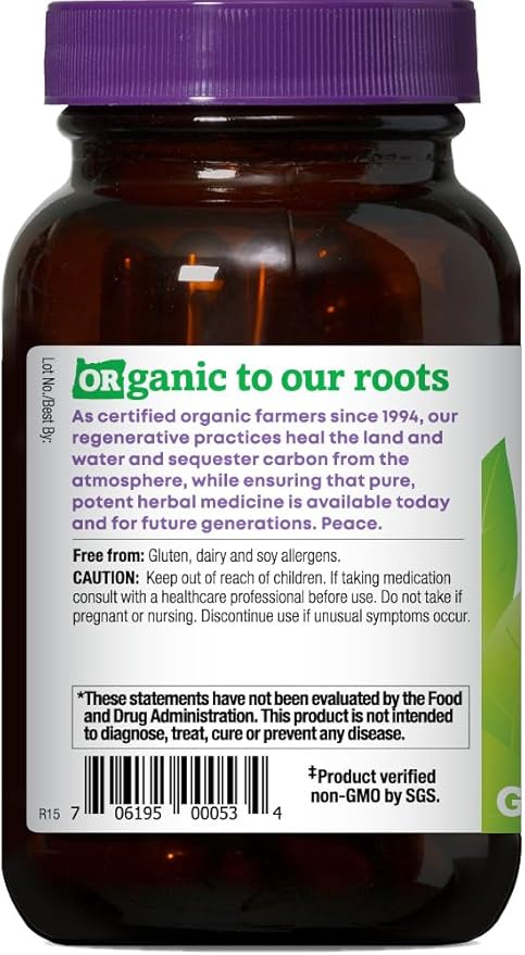 Oregon's Wild Harvest Saw Palmetto Organic Capsules 90 Count Vegetarian Capsules 1170mg